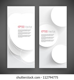 abstract blank round frame background illustration. eps10 vector format