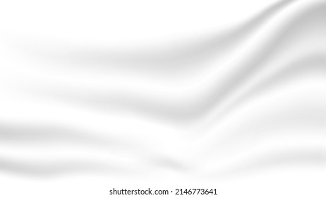 fondo de textura plegable de tela blanda blanca y nítida abstracta en blanco para diseño gráfico decorativo
