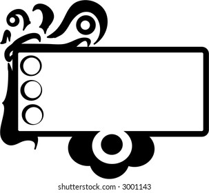Abstract Blank Space Text Box Design Illustration