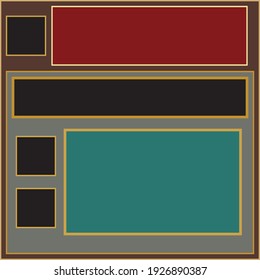 An abstract blank text box layout background image.