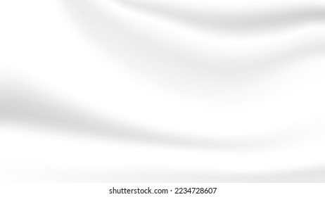 fondo de textura plegable de tela blanda en blanco y en blanco abstracto para diseño gráfico decorativo