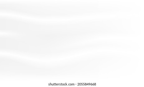 abstract blank white soft satin fabric texture background for decorative graphic design. vector illustration 