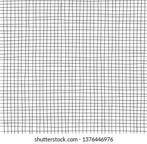 Abstract Blank white worksheet exercise book, Square paper, hand drawn design,  Grid Striped Geometric Pattern vector EPS 10 illustration