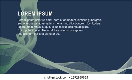 Abstract blend background with dark midnight blue background and copy space area
