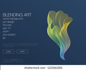 Abstract blend background. Stock vector. Template for web
