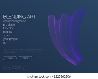 Abstract blend background. Stock vector. Template for web