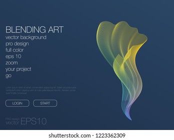 Abstract blend background. Stock vector. Template for web