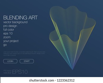 Abstract blend background. Stock vector. Template for web