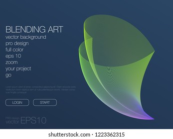 Abstract blend background. Stock vector. Template for web