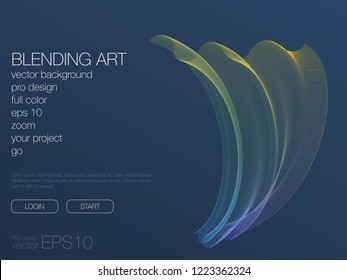 Abstract blend background. Stock vector. Template for web