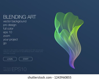 Abstract blend background. Stock vector. Template for web