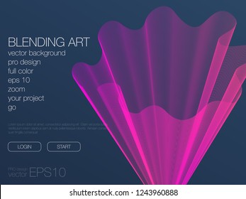 Abstract blend background. Stock vector. Template for web