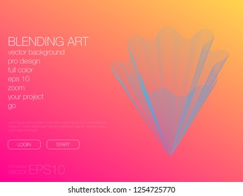 Abstract blend background. Stock vector. Template for web