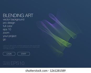 Abstract blend background. Stock vector. Template for web