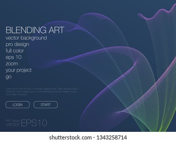 Abstract blend background. Stock vector. Template for web