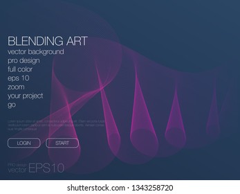 Abstract blend background. Stock vector. Template for web