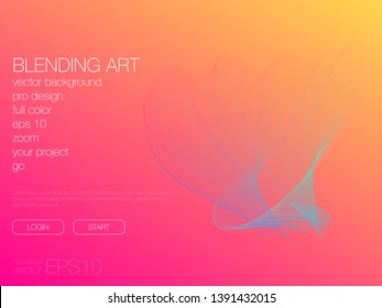 Abstract blend background. Stock vector. Template for web