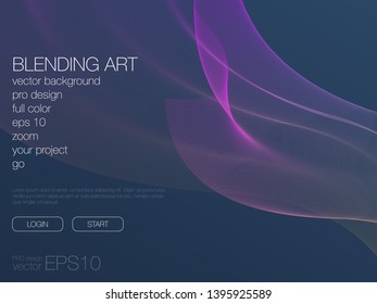 Abstract blend background. Stock vector. Template for web