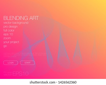 Abstract blend background. Stock vector. Template for web