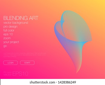 Abstract blend background. Stock vector. Template for web