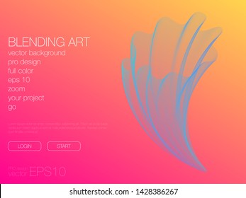 Abstract blend background. Stock vector. Template for web