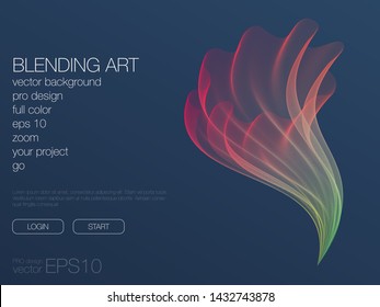 Abstract blend background. Stock vector. Template for web