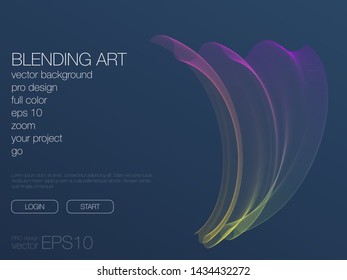 Abstract blend background. Stock vector. Template for web