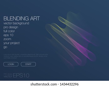 Abstract blend background. Stock vector. Template for web