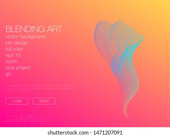 Abstract blend background. Stock vector. Template for web