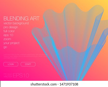 Abstract blend background. Stock vector. Template for web
