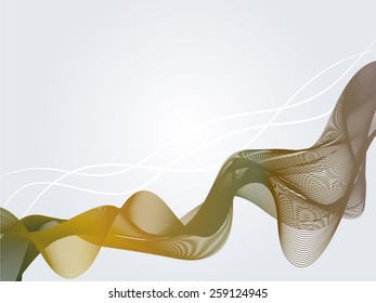 Abstract blend brown color ribbon
