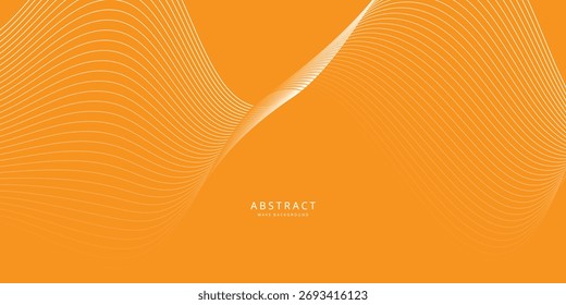 abstrakte Mischung Welle Hintergrund Design auf Orange.
