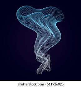 Abstract Blend Wave Line