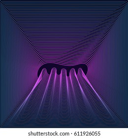 Abstract Blend Wave Line