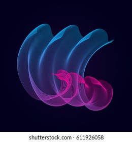 Abstract Blend Wave Line
