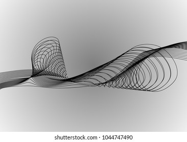 Abstract blend wave line background
