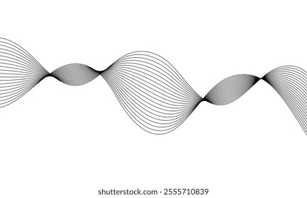 abstract blend wave line design can be used background.