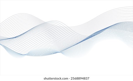 Abstract blend wave lines and technology background. Wave of the many colored lines.	