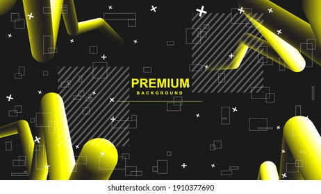 Resumen Blend Yellow 3D Background Design
