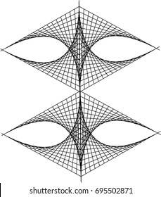 Abstract blended lines Pattern