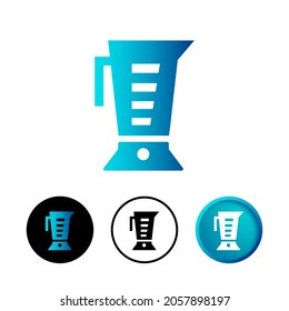 Abstract Blender or Kitchen Mixer Icon Illustration