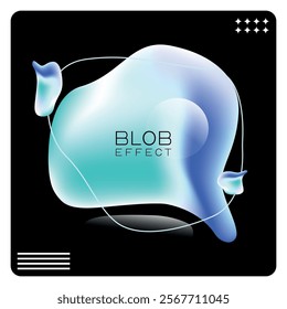 abstract blob background in elegant style