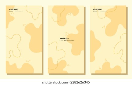 Abstract blob background template set copy space for poster, banner, or brochure