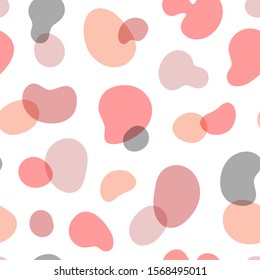 Abstract blob background. Vector seamless pattern with hand drawn elements. Great for wallpaper, web background, wrapping paper, fabric, packaging, greeting cards, invitations and more.