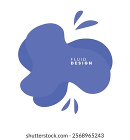 abstract blob fluid graphic design elements. Vector illustrations
