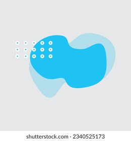 Abstract blob recolorable vector element