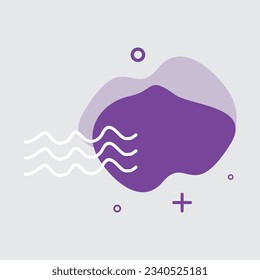 Elemento vector colorable del blob abstracto