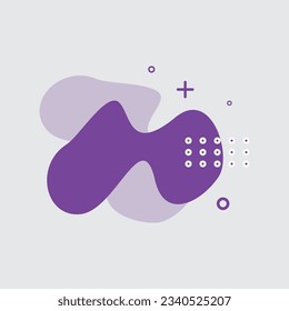 Abstract blob recolorable vector element