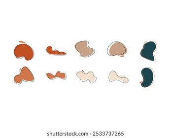 Abstract Blob Shape Design Set 