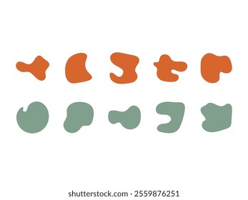 Abstract Blob Shape Element Set